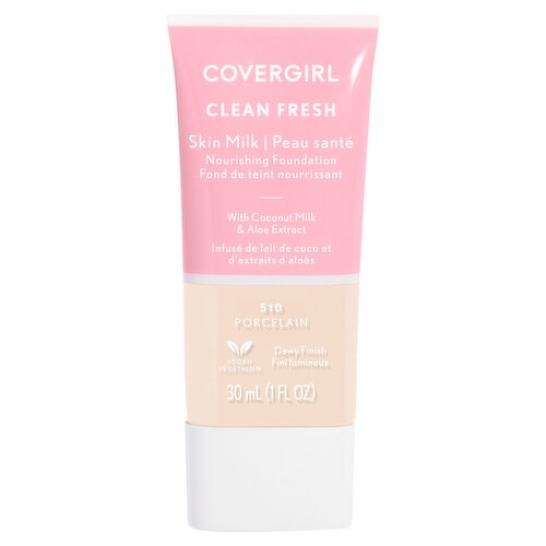 Covergirl Clean Fresh Skim Milk 510 Porcelain Nourishing Foundation, 1 fl oz