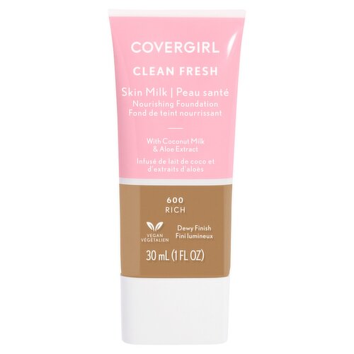 Covergirl Clean Fresh Skin Milk 600 Rich Nourishing Foundation, 1 fl oz
