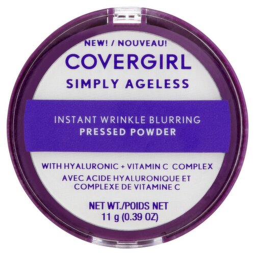 Covergirl Simply Ageless 100 Translucent Diaphane Instant Wrinkle Blurring Pressed Powder, 0.39 oz