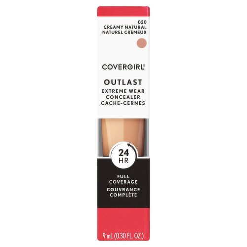 Covergirl Outlast 820 Creamy Natural Extreme Wear Concealer, 0.30 fl oz