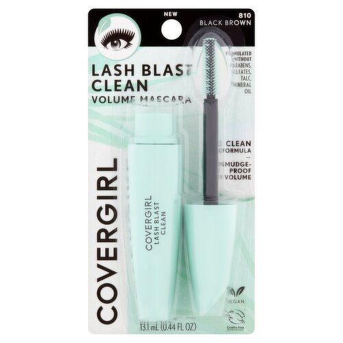 Covergirl Lash Blast Clean 810 Black Brown Volume Mascara, 0.44 fl oz