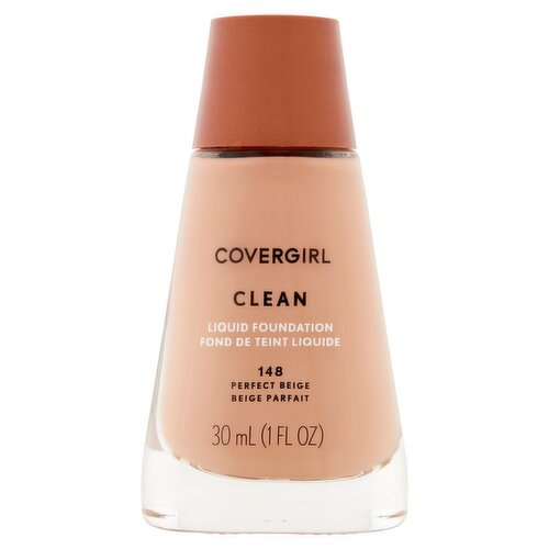 Covergirl Clean 148 Perfect Beige Liquid Foundation, 1 fl oz