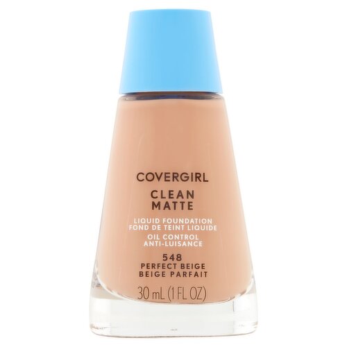 Covergirl Clean Matte 548 Perfect Beige Liquid Foundation, 1 fl oz