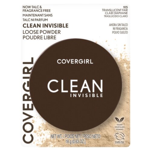 Covergirl Clean Invisible 105 Translucent Fair Loose Powder, 0.63 oz