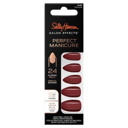 Sally Hansen Salon Effects Perfect Manicure AL221 Cinna-snap Almond Nails Kit