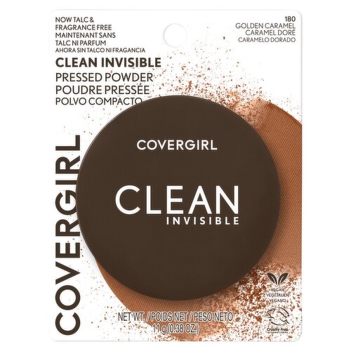 Covergirl Clean Invisible 180 Golden Caramel Pressed Powder, 0.38 oz