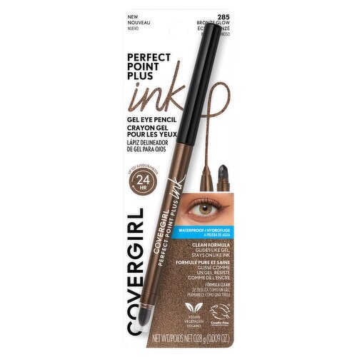 Covergirl 285 Bronze Glow Perfect Point Plus Ink Gel Eye Pencil, 0.009 oz