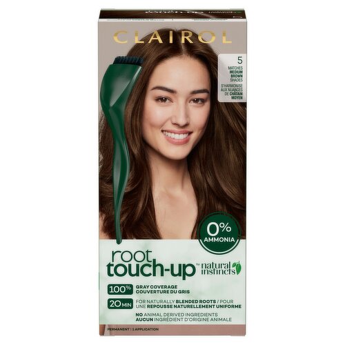 Clairol Root Touch-Up 5 Matches Medium Brown Shades Permanent Haircolor, 1 application