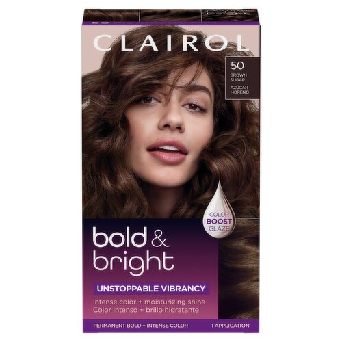 Clairol Bold & Bright 50 Brown Sugar Permanent Bold + Intense Hair Color, 1 application