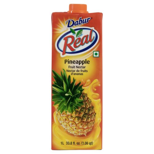 Dabur Real Pineapple Fruit Nectar, 33.8 fl oz