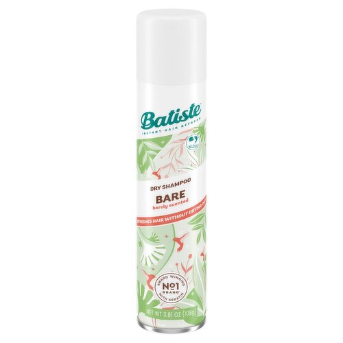 Batiste Bare Barely Scented Dry Shampoo, 3.81 oz