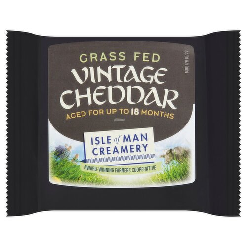 Isle of Man Creamery Grass Fed Vintage Cheddar Cheese, 6.3 oz