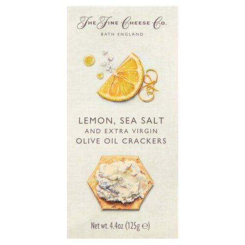 The Fine Cheese Co. Lemon, Sea Salt and Extra Virgin Olive Oil Crackers, 4.4 oz