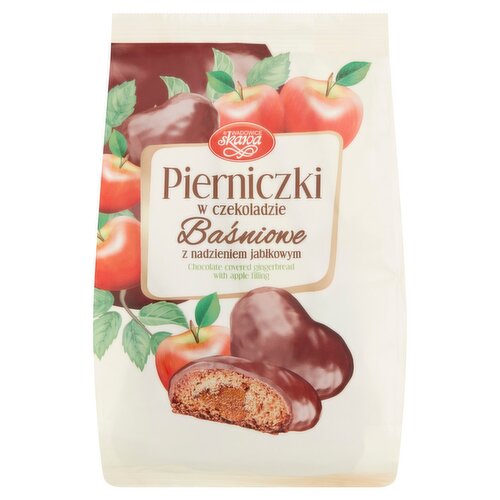 Wadowice Skawa Chocolate Covered Gingerbread with Apple Filling, 5.30 oz