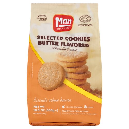 Man Butter Flavored Selected Cookies, 10.5 oz