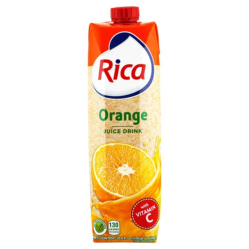 Rica Orange Juice Drink, 33.8 fl oz