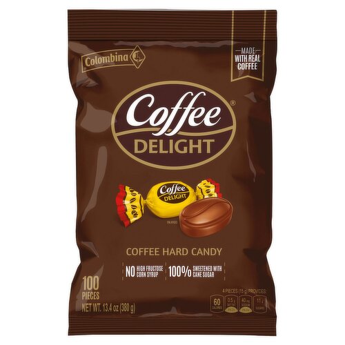 Colombina Coffee Delight Coffee Hard Candy, 100 count, 13.4 oz