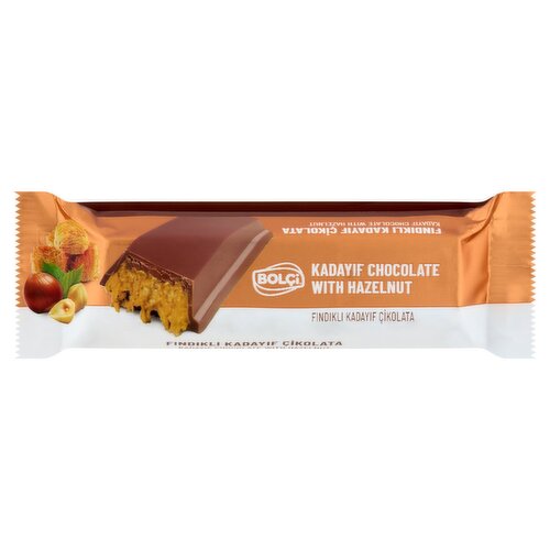 Bolçi Kadayif Chocolate with Hazelnut, 1.05 oz