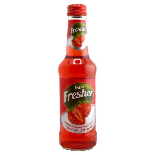 Freşa Fresher Sparkling Strawberry Flavored Drink, 8.45 fl oz