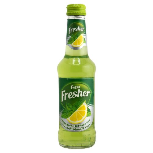 Freşa Fresher Sparkling Lemon & Mint Flavored Drink, 8.45 fl oz