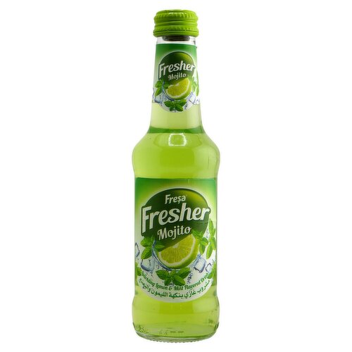 Freşa Fresher Sparkling Lemon & Mint Flavored Drink Mojito, 8.45 fl oz