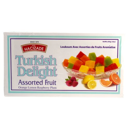 Hacizade Turkish Delight Assorted Fruit, 16 oz