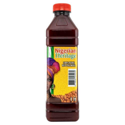 Nigerian Heritage 100% Pure Red Palmoil, 33.81 fl oz