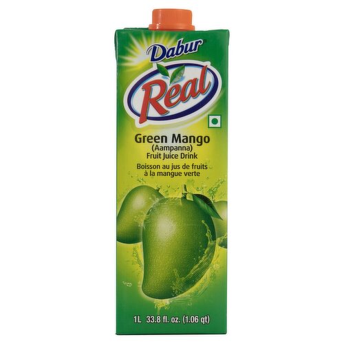 Dabur Real Green Mango Fruit Juice Drink, 33.8 fl oz