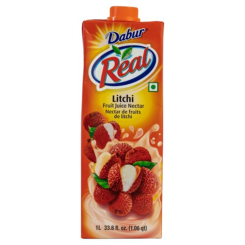 Dabur Real Litchi Fruit Juice Nectar, 33.8 fl oz