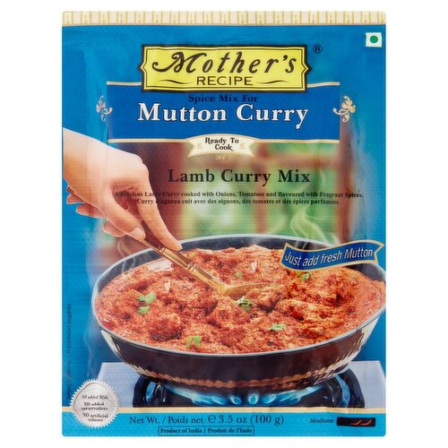 Mother's Recipe Mutton Lamb Curry Spice Mix, 3.5 oz - ShopRite