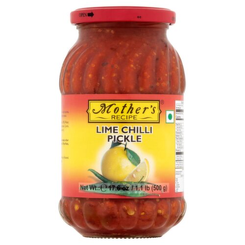 Mother's Recipe Lime Chili Pickle, 17.6 oz