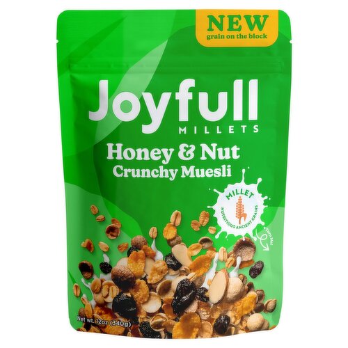 Joyfull Millets Honey & Nut Crunchy Muesli, 12 oz