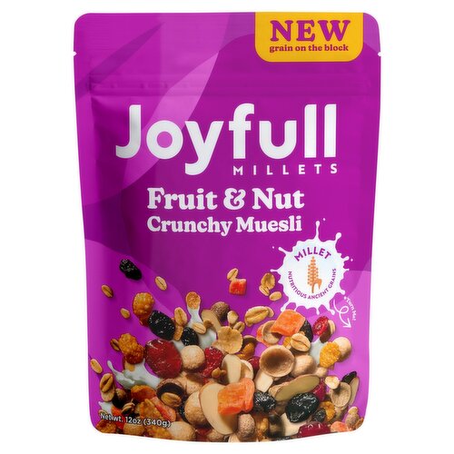 Joyfull Millets Fruit & Nut Crunchy Muesli, 12 oz