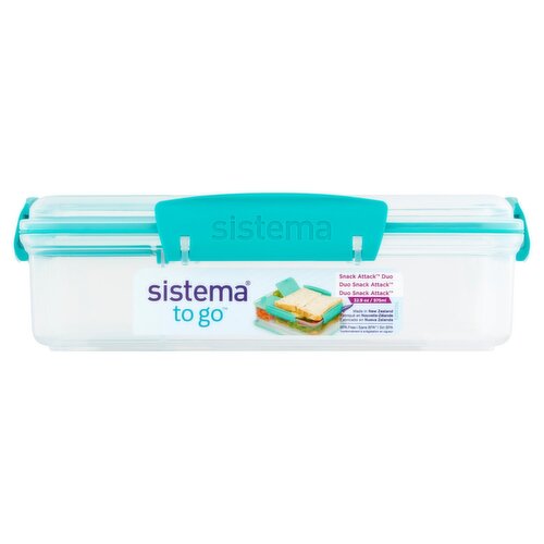 Sistema To Go 32.9 oz Snack Attack Duo Container