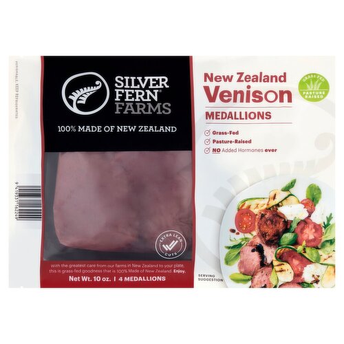 Silver Fern Farms New Zealand Venison Medallions, 4 count, 10 oz