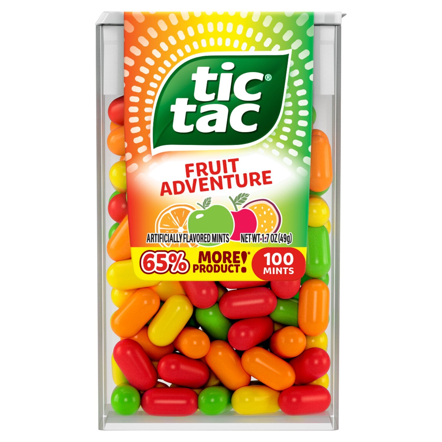 Tic Tac Fruit Adventure Mints, 100 count, 1.7 oz - Fairway
