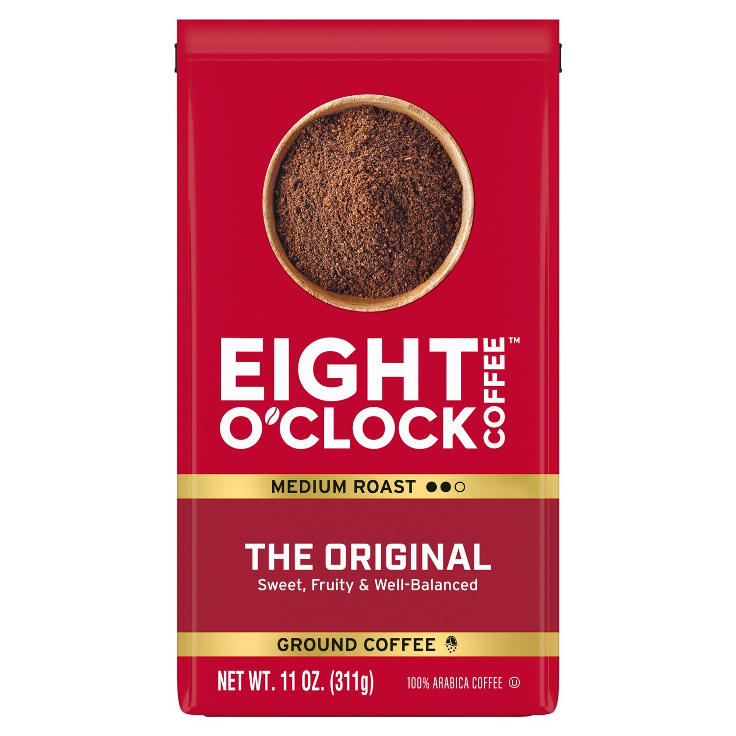 Eight O'Clock Coffee Medium Roast The Original Ground 100% Arabica Coffee, 11 oz Image 1 of 7