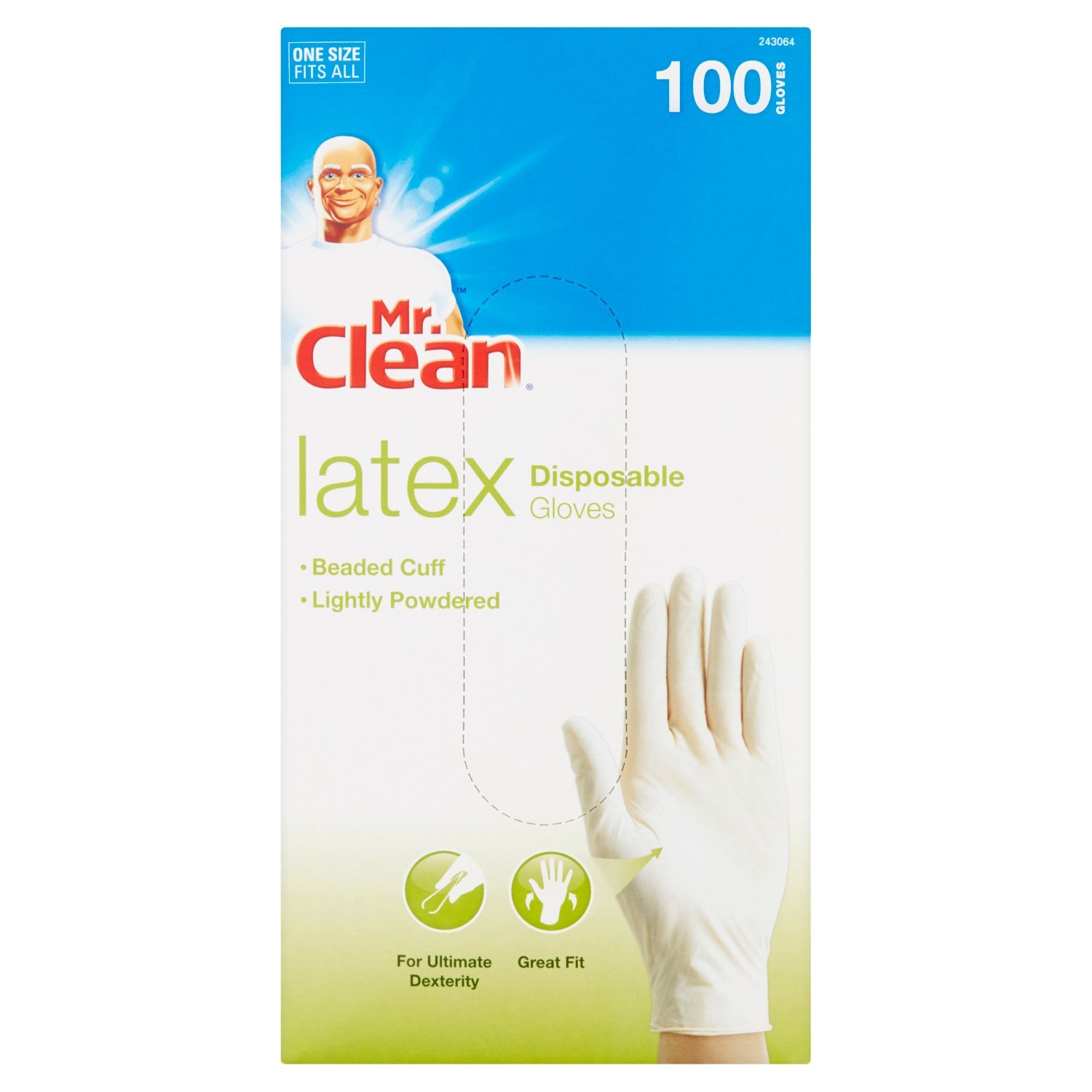 Mr. Clean Latex Disposable Gloves, 100 count Image 1 of 5