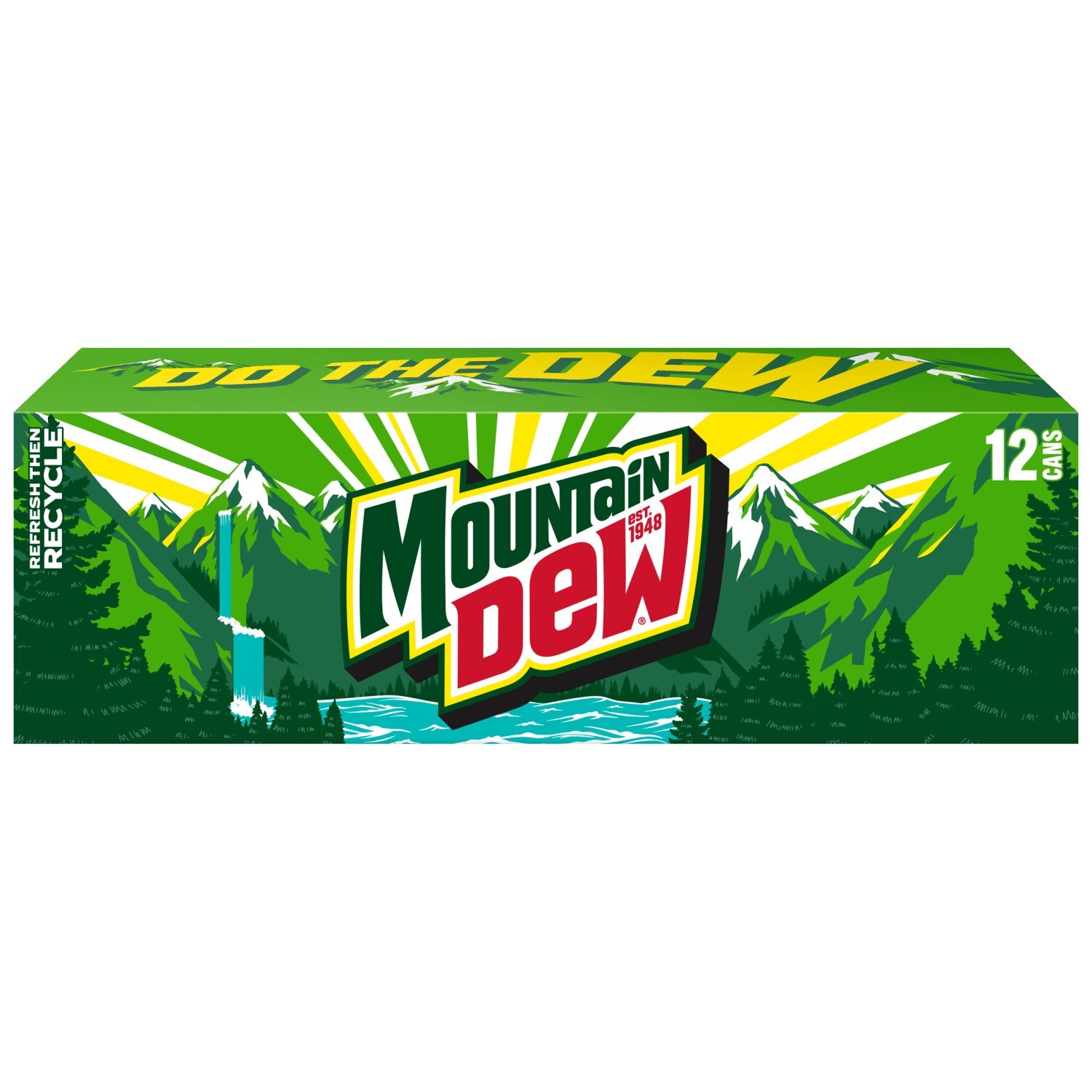 Mountain Dew Soda Citrus 12 Fl Oz, 12 Count Image 1 of 5