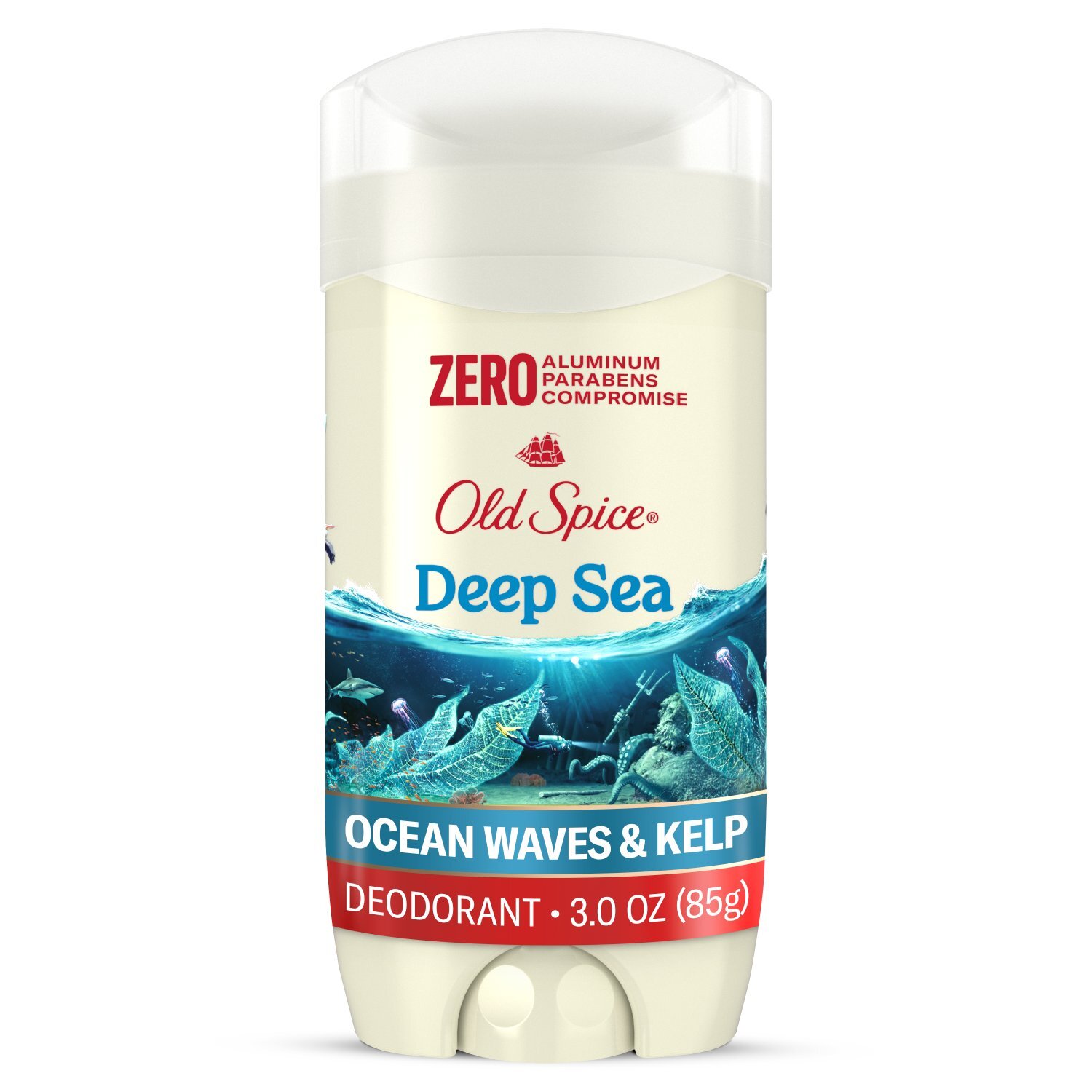 Old Spice Men's Deodorant Aluminum-Free Deep Sea with Ocean