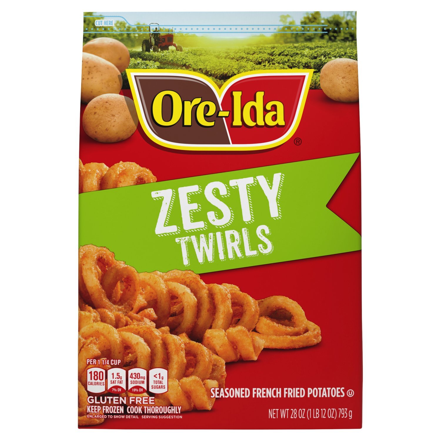 Ore-Ida Zesty Twirls Seasoned French Fried Potatoes, 28 oz - Fairway