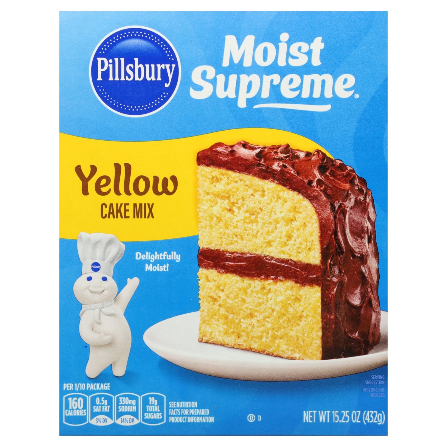 Pillsbury Moist Supreme Yellow Cake Mix, 15.25 oz Image 1 of 6