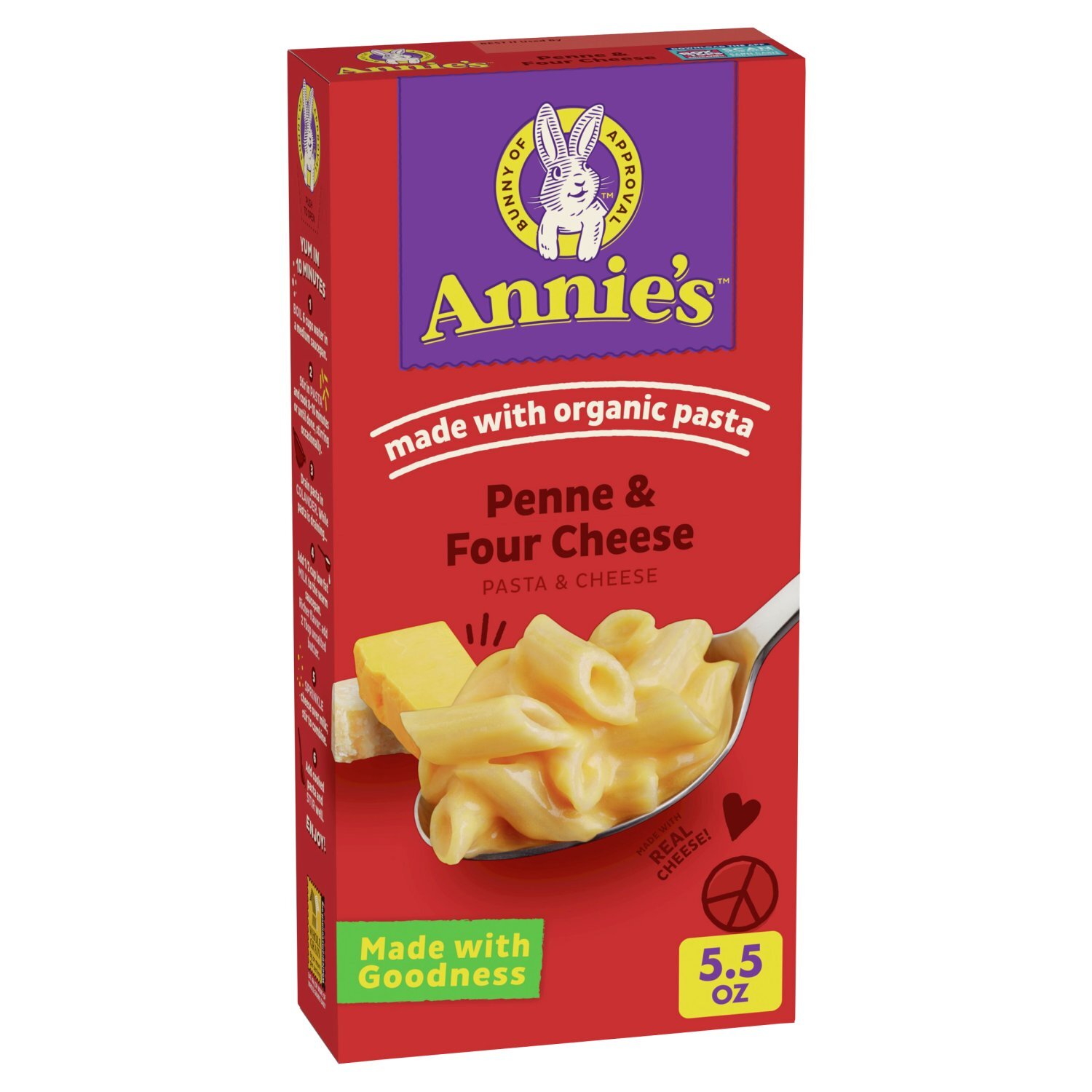 Annie's Penne & Four Cheese Pasta & Cheese, 5.5 oz - The Fresh Grocer