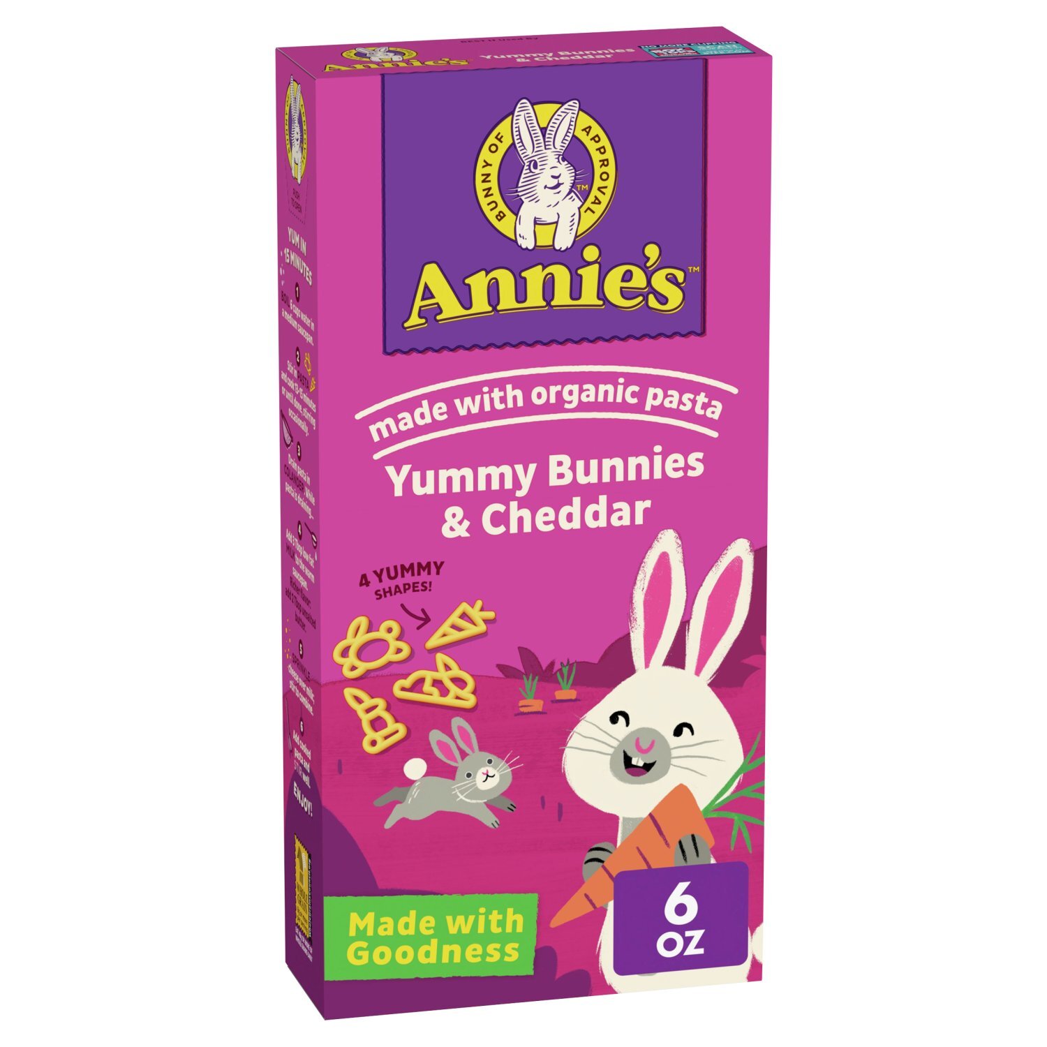 Annie's Yummy Bunnies & Cheddar Pasta & Cheese, 6 oz - Fairway