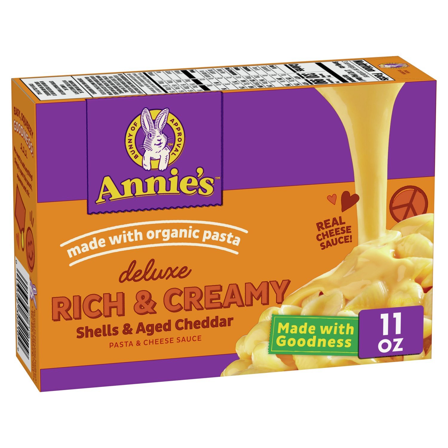 Annie's Deluxe Rich & Creamy Shells & Aged Cheddar Pasta & Cheese
