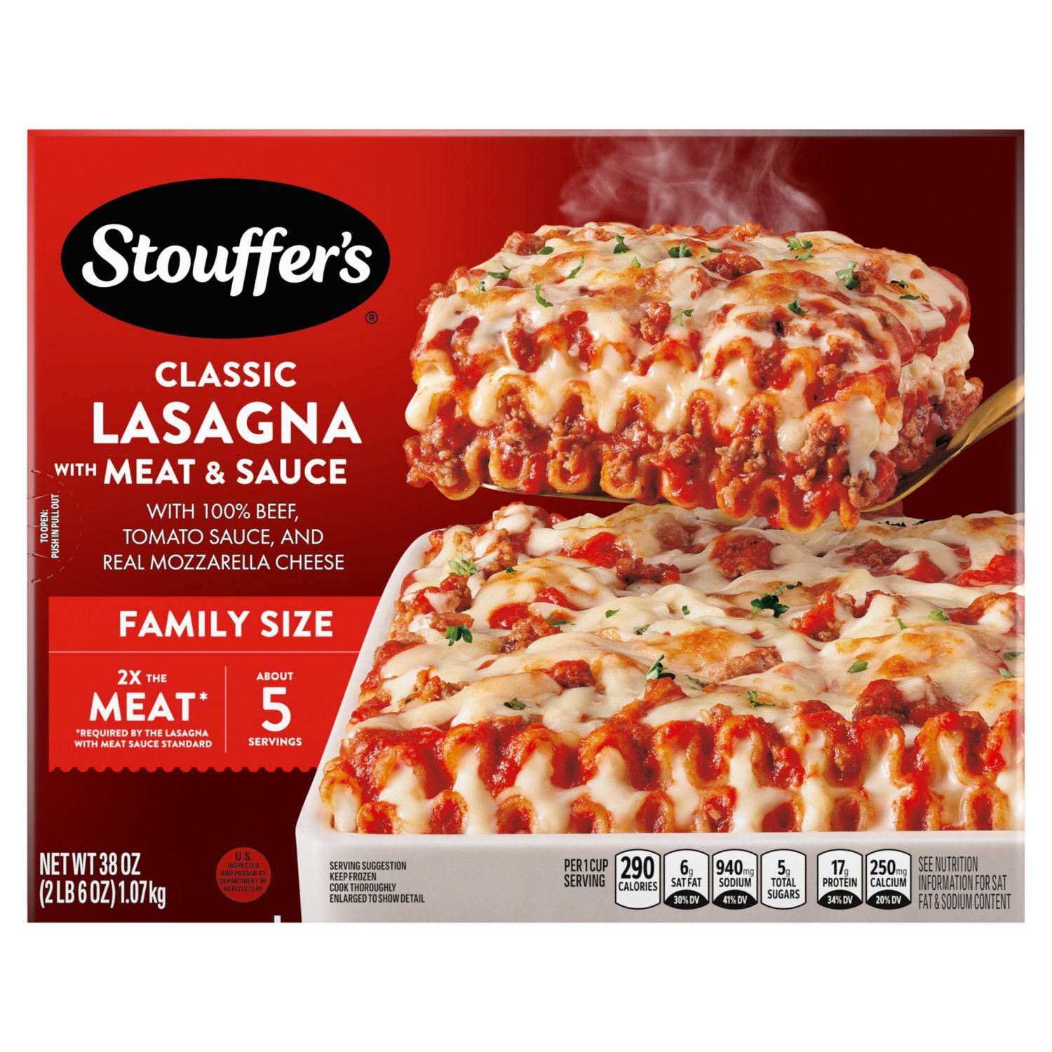 Stouffer's Classic Lasagna with Meat & Sauce Family Size, 38 oz Image 1 of 6