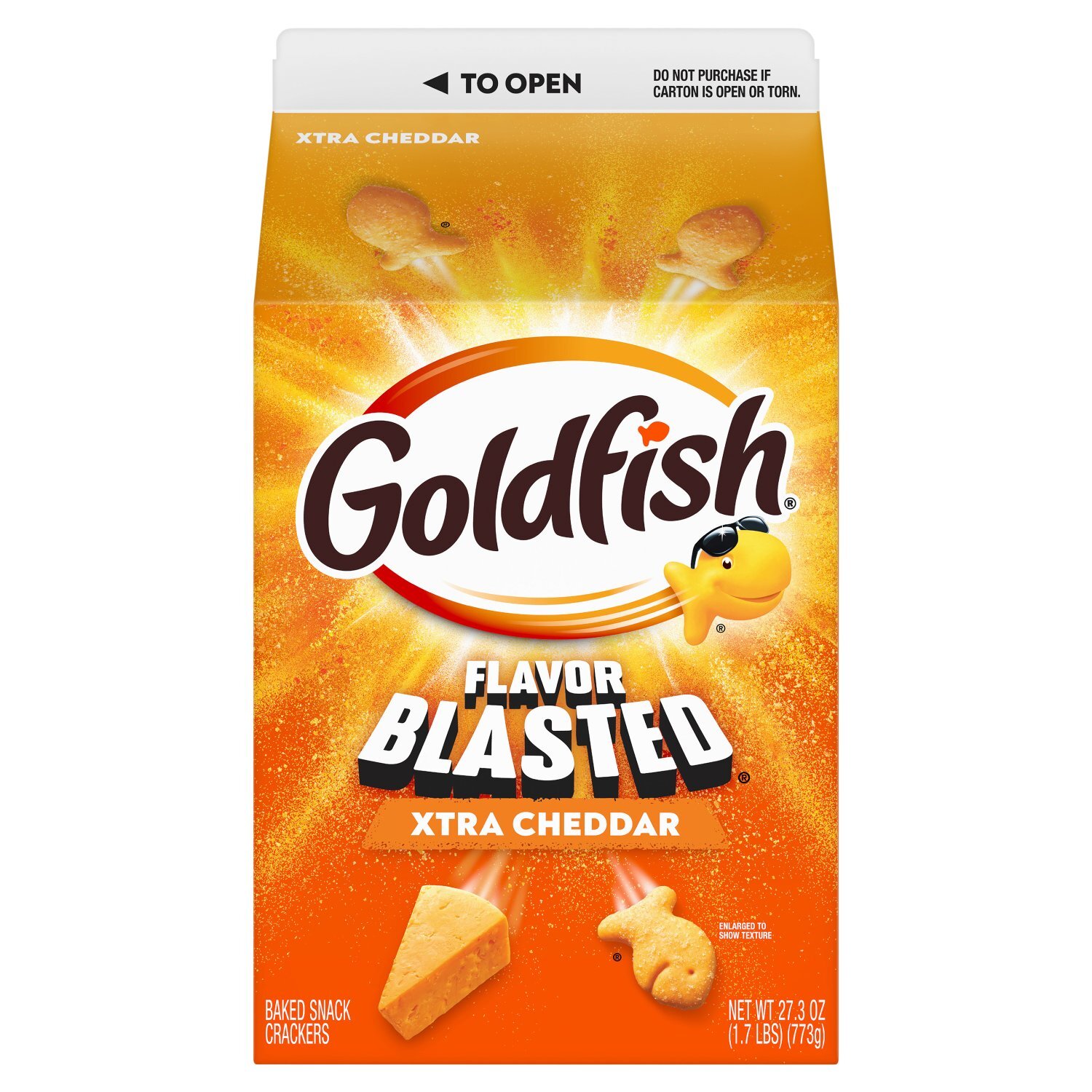 Goldfish Flavor Blasted Xtra Cheddar Baked Snack Crackers, 27.3 oz