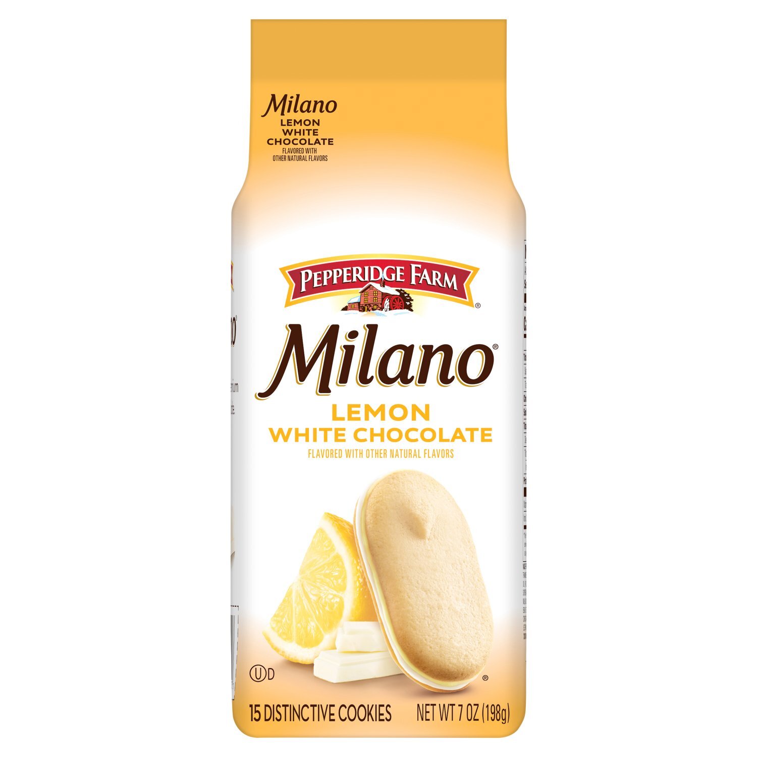 Pepperidge Farm Milano Lemon White Chocolate Distinctive Cookies