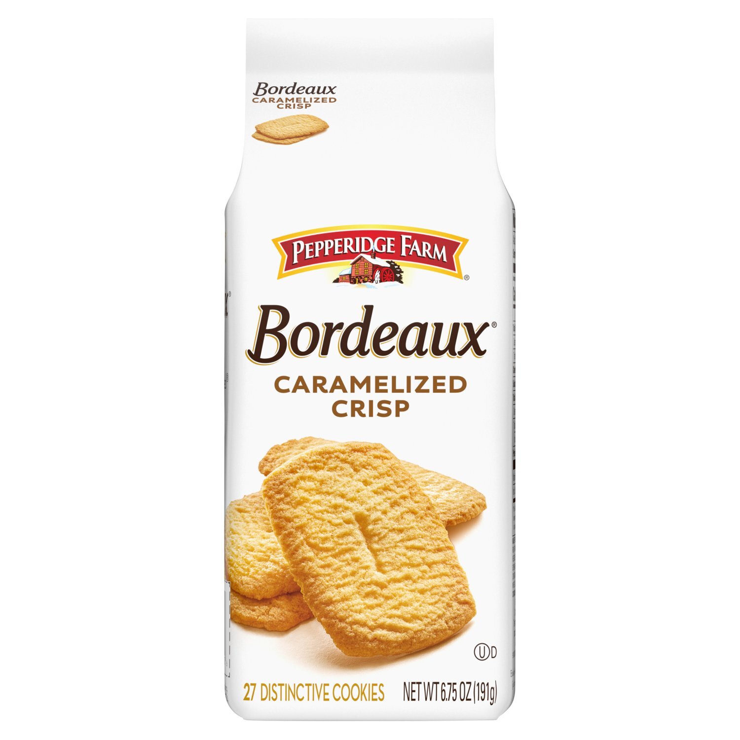 Pepperidge Farm Bordeaux Caramelized Crisp Distinctive Cookies, 27