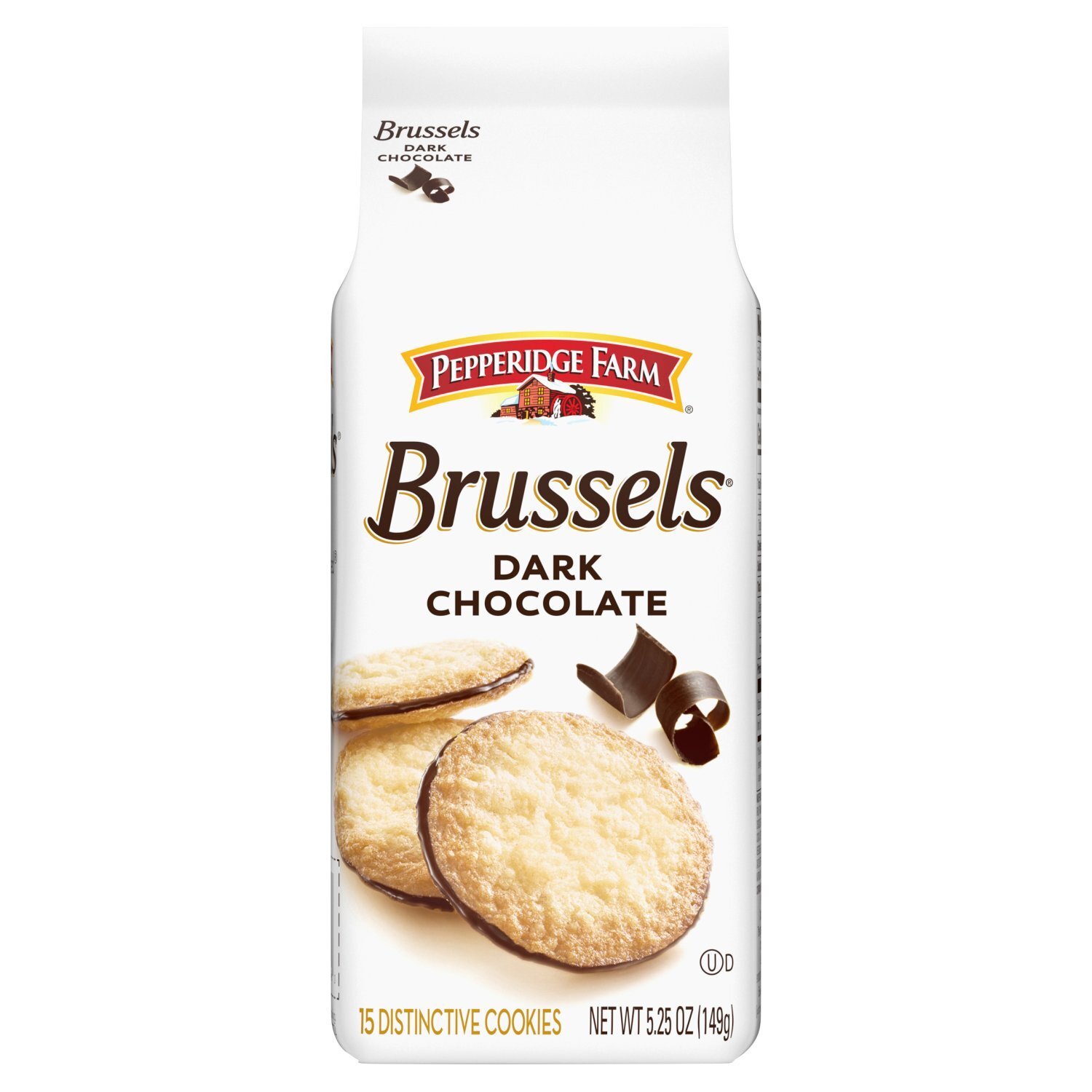 クッキー　0605 Pepperidge Farm Brussels Dark Chocolate Distinctive Cookies, 15